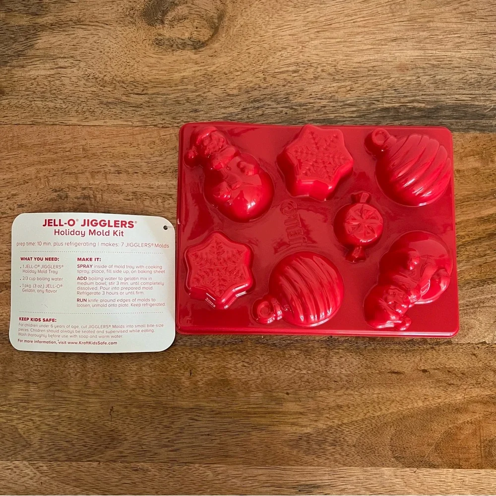 Jell-O Jigglers Christmas Mold NEW Large Snowman, Snowflake, Ornament Holiday